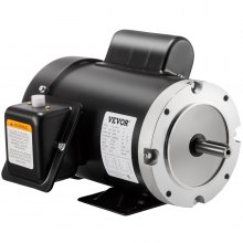 VEVOR1 HP Electric Motor 1725 RPM 11.2-5.6 A Single Phase Motor AC 115V 230V Air Compressor Motor 56C Frame Suit for Agricultural Machinery and General Equipment