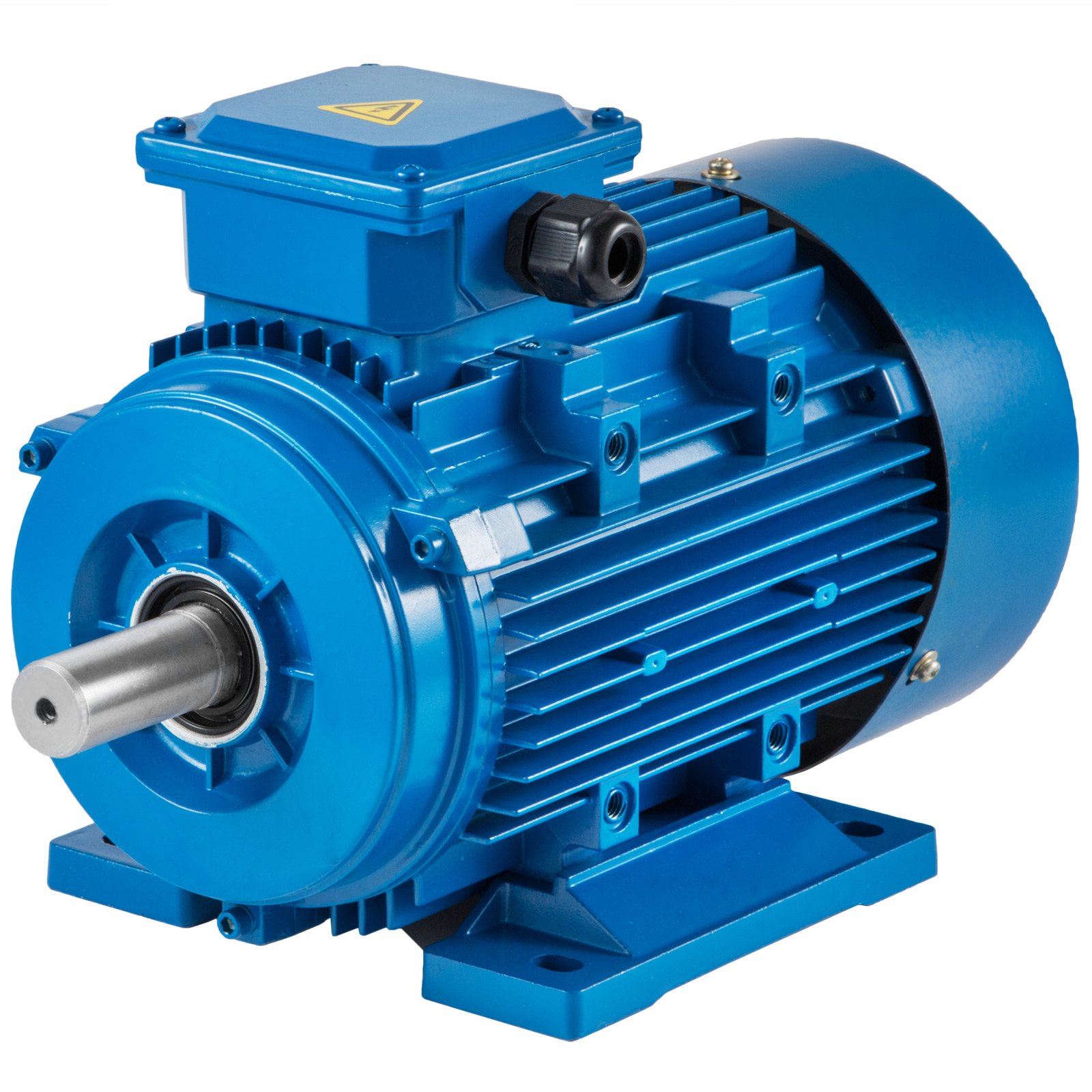 VEVOR 2.2KW Three Phase Motor, 2-Pole 3-Phas Electric Motor, Compressor Asynchronous Motor 400V 3000 RPM B3 Power Motor Shaft