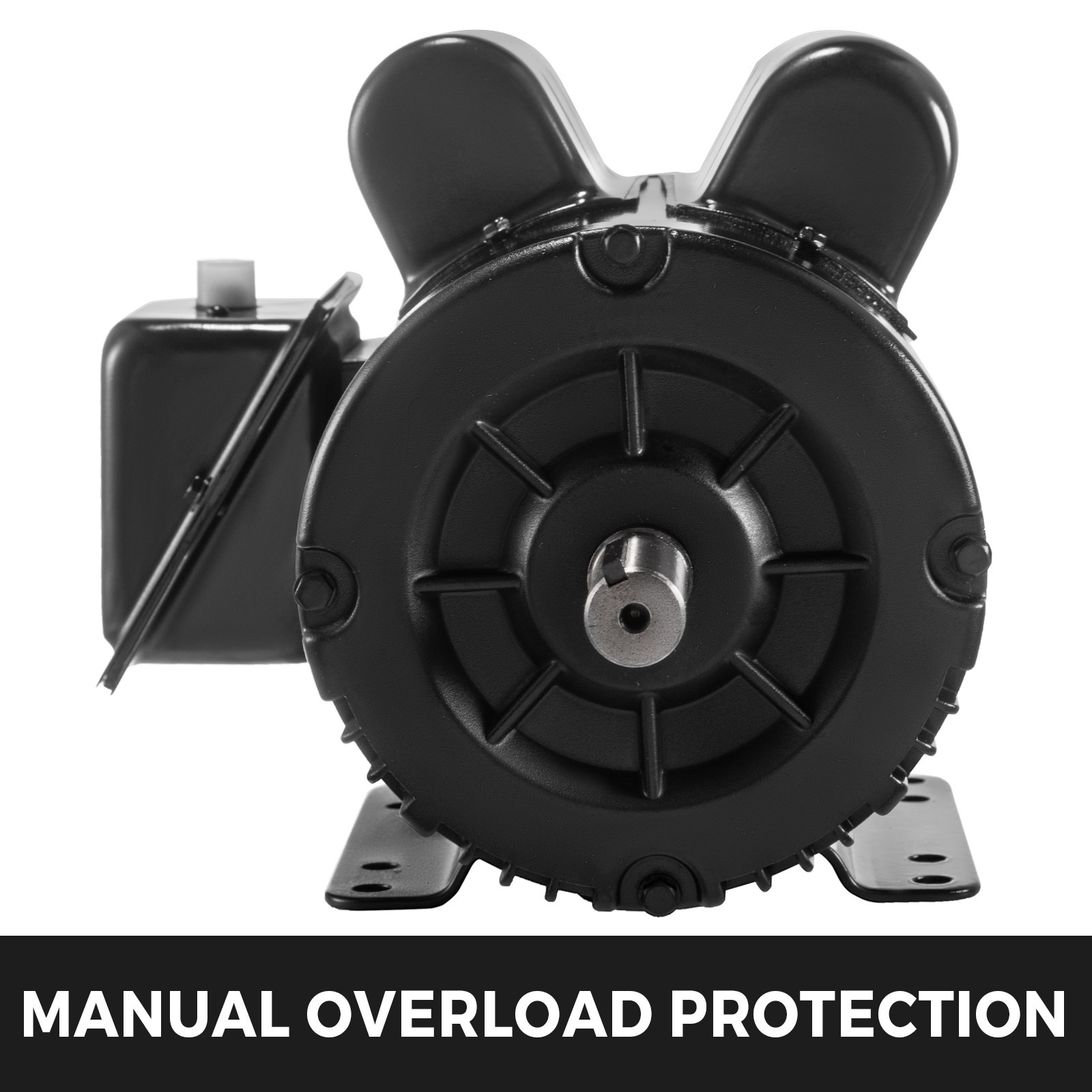 5 HP Electric Motor Air Compressor Duty 7/8" 1 Ph Overload Protection 3450RPM