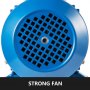 0.75kw 400v 1500 Rpm Premium Electric Motor 3phase Blue Ac B3 Advanced Tech