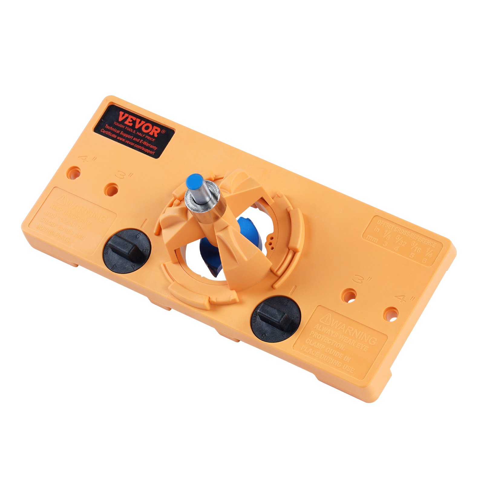 VEVOR Concealed Hinge Jig, Cabinet Hinge Jig with C-Type Clamp and Accessories, PA66 Nylon and Steel Material, Accurate Hinge Drill Jig Woodworking Tool for Doors Cabinets Hinges Mounting