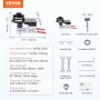 VEVOR 35 mm Concealed Door Hinge Jig, Aluminum Alloy Cabinet Hinge Jig, Accurate Locking Dual Clamp Fixation Hinge Drill Jig with Accessories, Woodworking Tool for Doors Cabinets Hinges Mounting