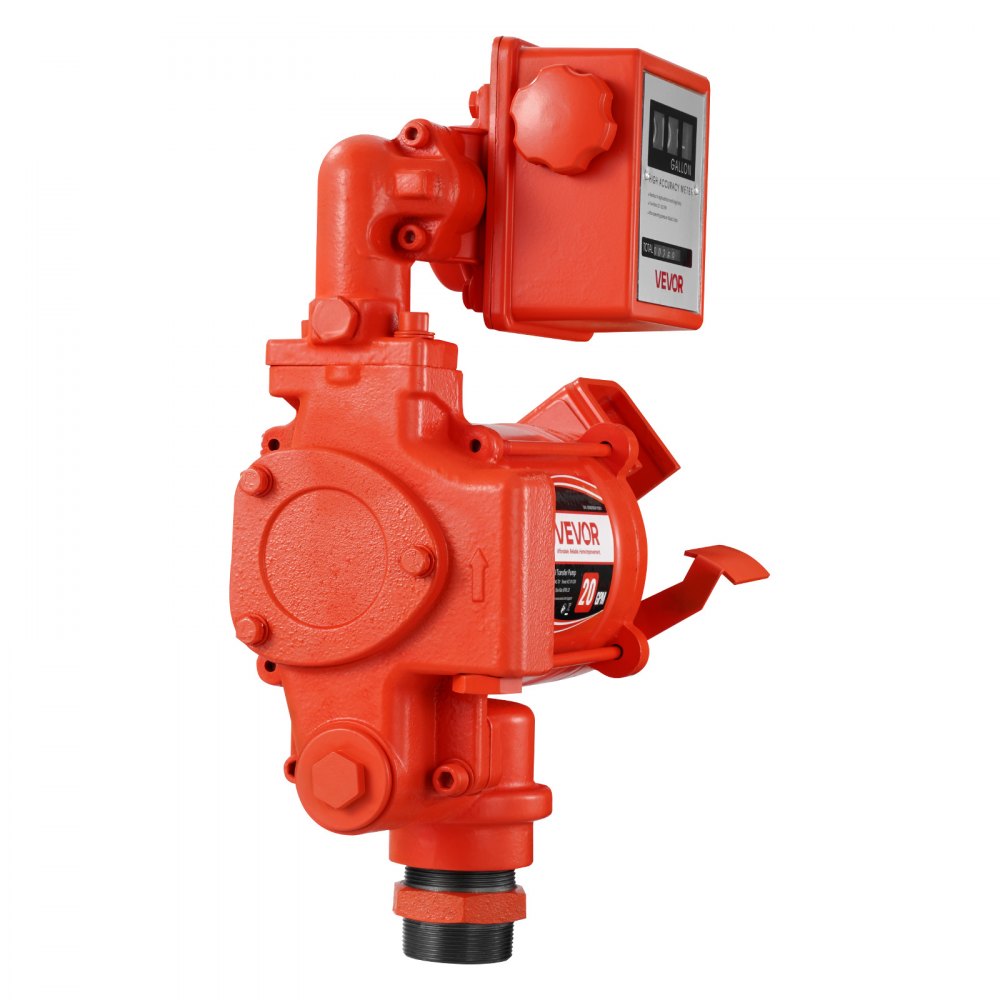 VEVOR Fuel Transfer Pump 110V, 20 GPM 76 L/min, AC Electric Oil Transfer Pump, with Meter, Auto Shut-Off Fuel Nozzle & Discharge Hose, High Flow for Gasoline, Diesel, Kerosene, Biodiesel, Ethanol