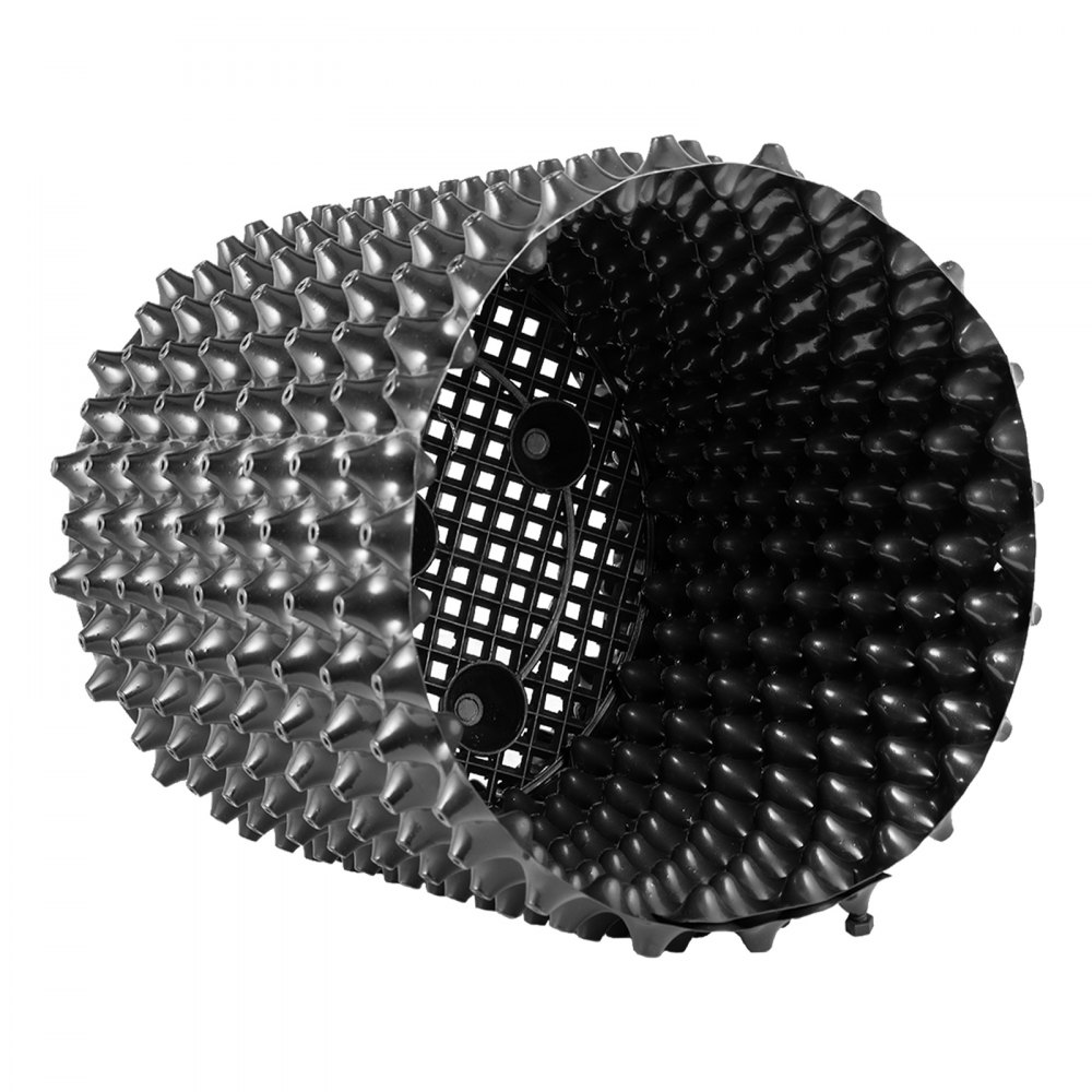 VEVOR Air Pruning Rocket Pots with Saucer 5Gal/19L 12PCs Root Pruning Flower Pot