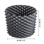 VEVOR 12PCS Air Root Pruning Pots, 5 Gallon Garden Propagation Pot, Black Equivalent Pot, Recycled Air-Pruning Container, Air Root Pots Plant Root Trainer, with Base Screws & Non-Woven Fabric Pot