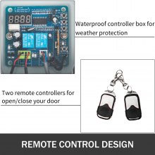 VEVOR Kits Infrared Sensor Automatic Chicken Coop Door Opener, 1 Count (Pack of 1), White