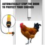 VEVOR automatiske kyllingedøråbnersæt med lyssensorinduktion 12,6x11,8" automatisk andegårdsdøråbner med infrarød sensor Andegåsdøråbner for at undgå, at kylling, and, gås bliver knust