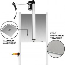 VEVOR Automatic Chicken Door Opener Kits with Light Sensor Induction 12.6x11.8" Automatic Duck Coop Door Opener with Infrared Sensor Duck Goose Door Opener to Avoid Chicken, Duck, Goose from Crushed
