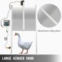 VEVOR Automatic Door Kits, 20.4"x37.7", W/Timer Induction Electric Poultry Coop Opening Motor, with Infrared Sensor to Avoid Chicken, Duck, Goose from Crushed, Silver