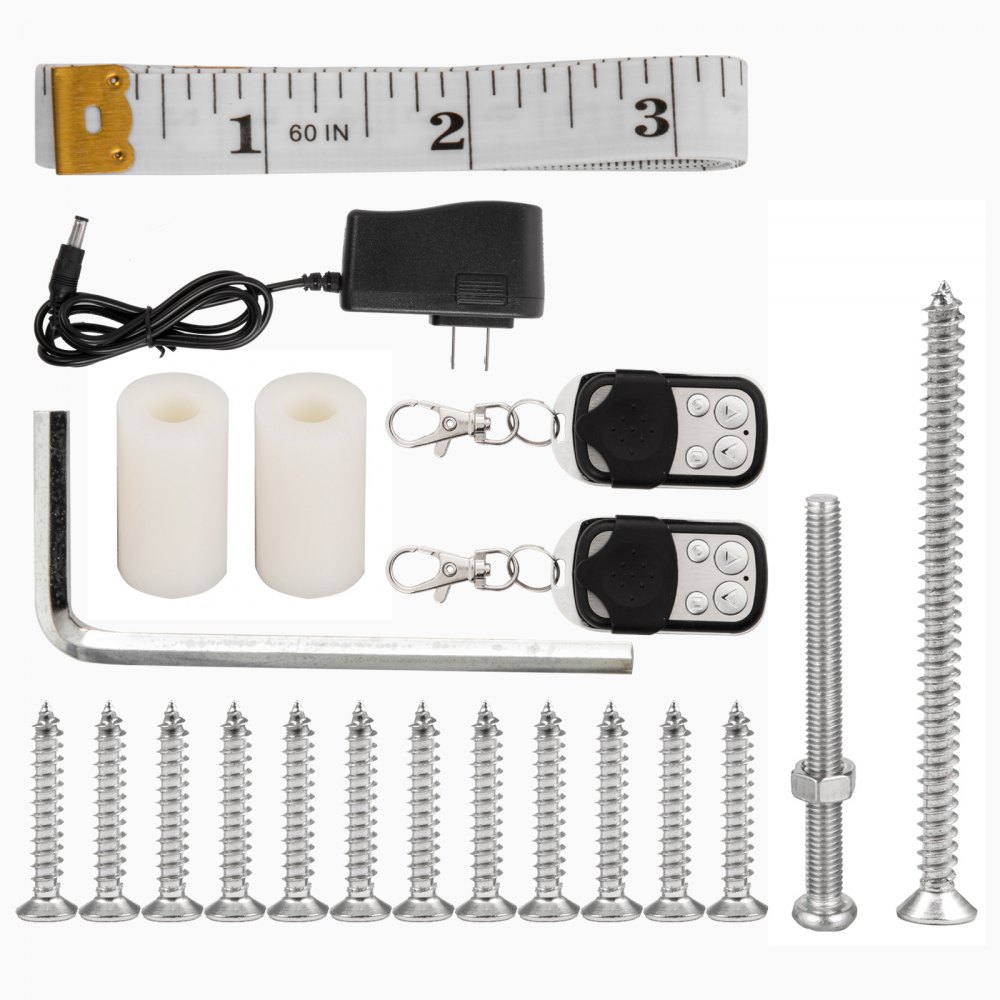 VEVOR Automatic Door Kits, 20.4"x37.7", W/Light Sensor Electric Poultry Coop Opening Motor, with Infrared Induction to Avoid Chicken, Duck, Goose from Crushed, Silver