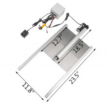Vevor Kit d'ouverture de porte automatique pour poulailler avec capteur de lumière 12,6 "x 11,8" pour poulailler