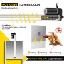 VEVOR Kits Infrared Sensor Automatic Chicken Coop Door Opener, 1 Count (Pack of 1), Sliver