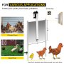 VEVOR Kits Infrared Sensor Automatic Chicken Coop Door Opener, 1 Count (Pack of 1), Sliver