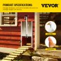 VEVOR Kits Ouvre-porte automatique de poulailler avec capteur infrarouge, 1 pièce (lot de 1), argenté