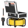 VEVOR Sewer Camera with 512Hz Locator, 98 ft/30 m, Self-Leveling Drain Inspection Camera with  9" 1080P HD Screen, 36X Zoom, Snake Plumbing Camera with Lights-12 LED, 32GB SD Card for Duct Pipe