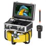 VEVOR Sewer Camera with 512Hz Locator, 98 ft/30 m, Self-Leveling Drain Inspection Camera with  9" 1080P HD Screen, 36X Zoom, Snake Plumbing Camera with Lights-12 LED, 32GB SD Card for Duct Pipe