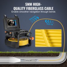 Sewer Camera 230 ft/70m Self-Leveling Drain Camera with 512Hz Transmitter