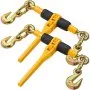 VEVOR Chain Binder Ratchet Load Binder 6.4mm-7.9mm 1179.3 kg for Tie Down 2 Pack