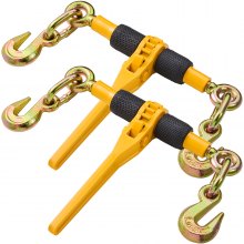 VEVOR Chain Binder Ratchet Load Binder 6.3-8 mm 1180 kg for Tie Down 2 Pack