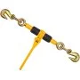 Tensores de cadena de trinquete VEVOR, 1/4"-5/16", capacidad de carga de 2600 lb, paquete de 4 tensores de carga con 2 ganchos de agarre, amarres para cadena de transporte, tensores de cadena de remolque de alta resistencia para plataforma de camión.