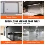 VEVOR Garage Door Seals Bottom Rubber, U Shape +O Ring Combination Garage Door Bottom Weather Seal, 10ft Weatherproofing Garage Door Seal, 5/16 inch T-ends and 3 3/4 inch Width, for Doors, Black