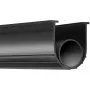VEVOR Garage Door Seals Bottom Rubber, U Shape +O Ring Combination Garage Door Bottom Weather Seal, 10ft Weatherproofing Garage Door Seal, 5/16 inch T-ends and 3 3/4 inch Width, for Doors, Black