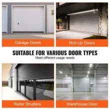 VEVOR Garage Door Seals Bottom Rubber, U Shape +O Ring Garage Door Weather Stripping, Universal Weatherproof Threshold Buffering Sealing Rubber , 5/16 inch T-ends and 3 3/4 inch Width (16 Ft, Black)