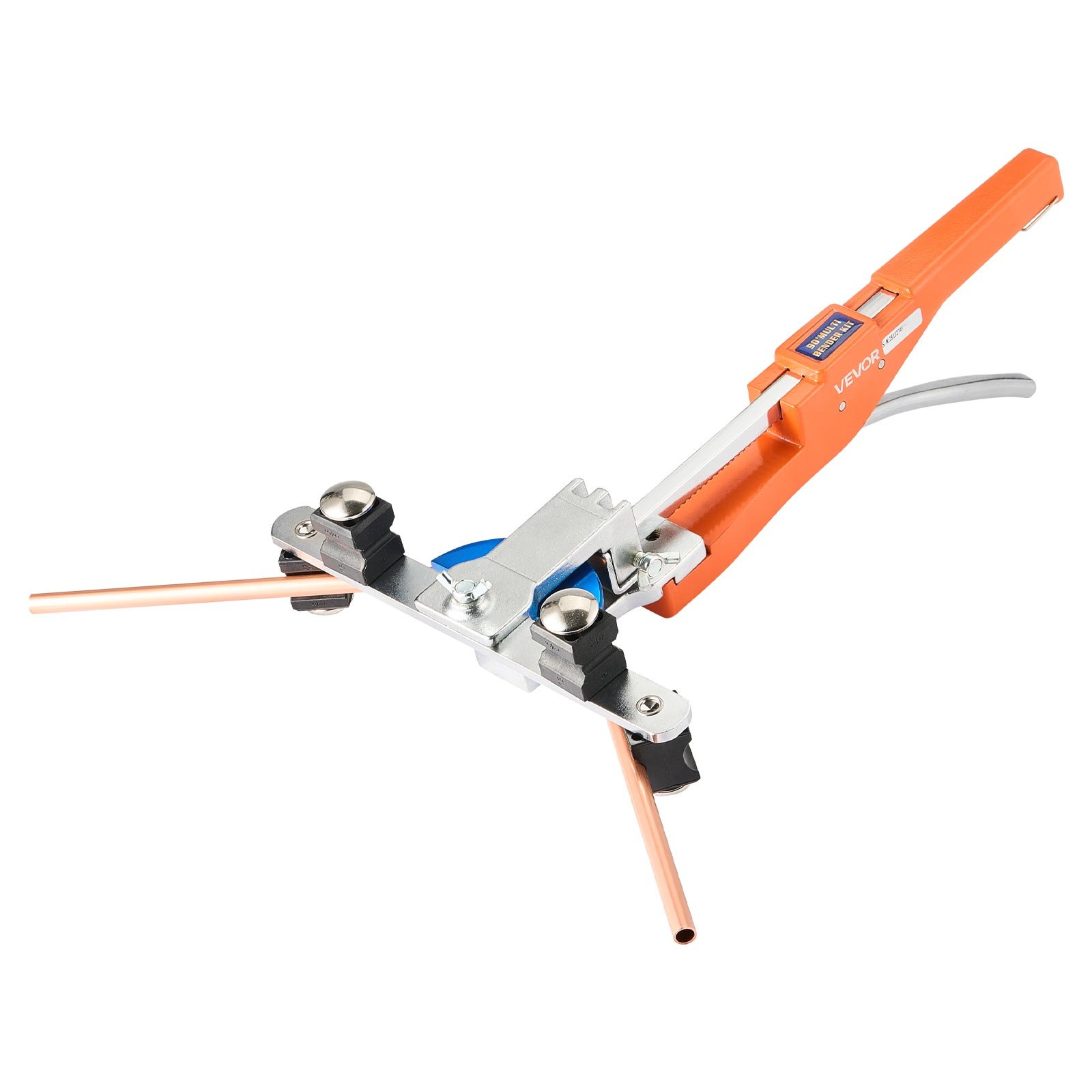 VEVOR Tubing Bender Kit, 1/4 to 7/8 Inch, Compact Ratcheting Tube Pipe Bender, Forward/Reverse Hand Bending Tool, with 7 Color Aluminium Alloy Dies, for Copper HVAC Air Conditioning Refrigeration