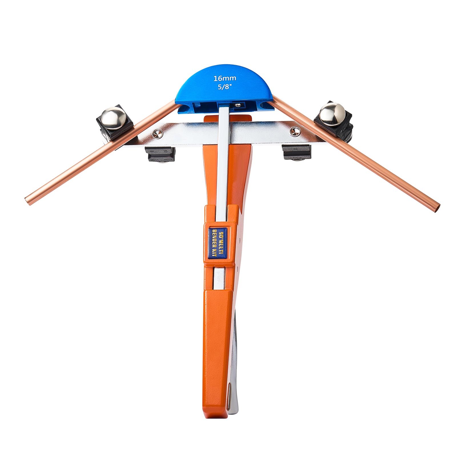 VEVOR Tubing Bender Kit, 6 mm to 22 mm, Compact Ratcheting Tube Pipe Bender, Ratchet Hand Bending Tool, with 7 Color Aluminium Alloy Dies, HVAC Tools, for Copper HVAC Air Conditioning Refrigeration