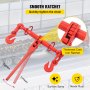 VEVOR Chain Load Binder, 8 mm Tie Down Kit with 3 Ton Working Load Capacity and Two Grab Hooks, Includes (4) Ratchet Binders - (4) 6.4 m Grade 80 Chains, Transport Load Package for Hauling, Towing
