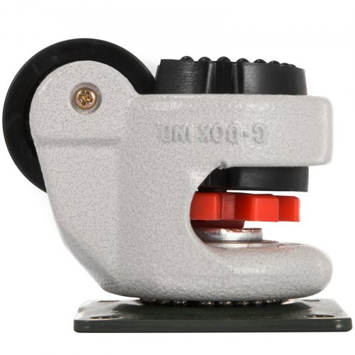 VEVOR Heavy Duty Leveling Casters, Leveling Casters Stem, Set of 4, 1.65", Retractable Leveling Casters for Workbench, 440lbs Max Loading Capacity, 360-degree Swivel Casters for Industry Equipment