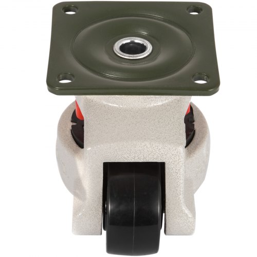 VEVOR Heavy Duty Leveling Casters, Leveling Casters Stem, Set of 4, 2" Retractable Leveling Casters for Workbench, 2200lbs Max Loading Capacity, 360-degree Swivel Casters for Industry Equipment