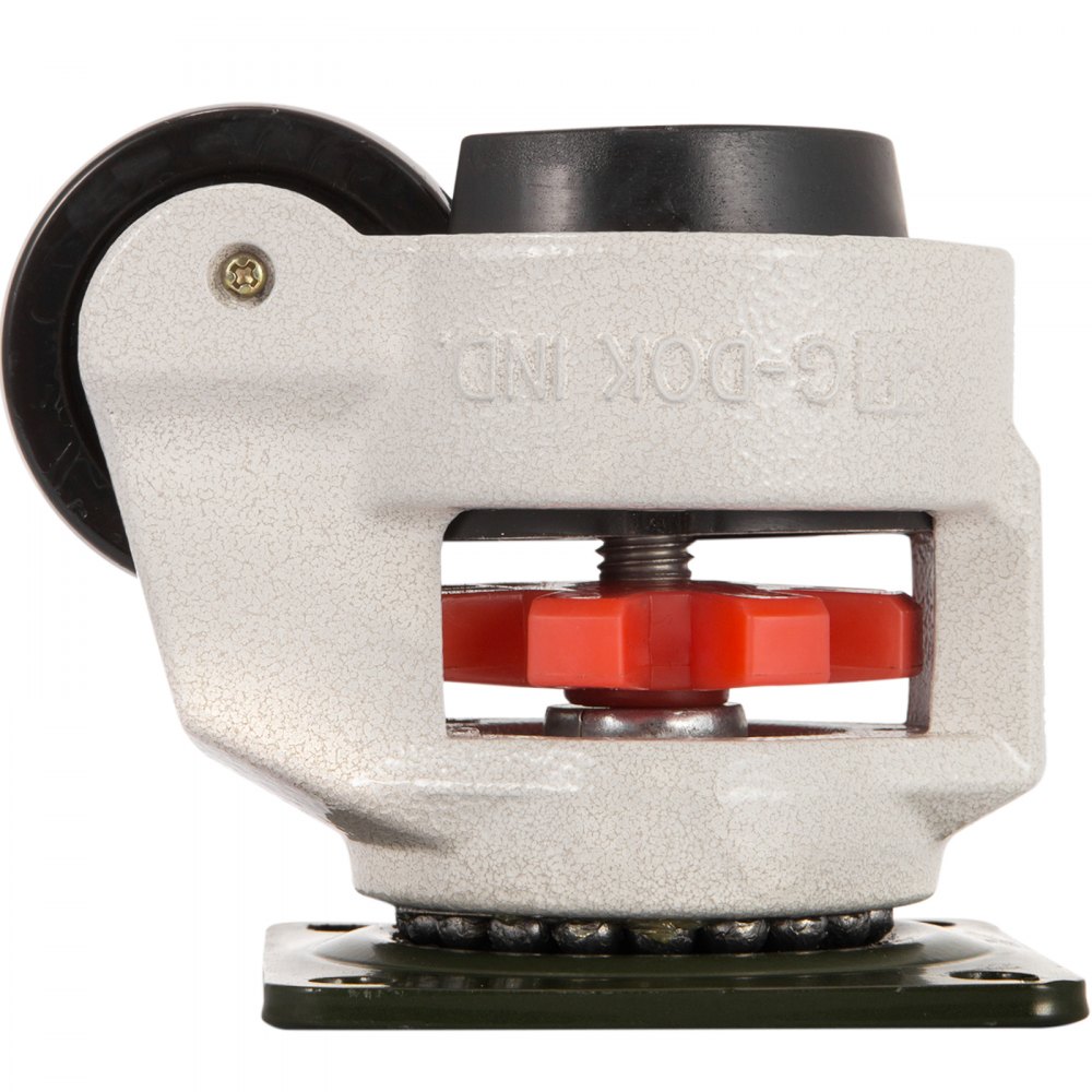 VEVOR Heavy Duty Leveling Casters, Leveling Casters Stem, Set of 4, 2" Retractable Leveling Casters for Workbench, 2200lbs Max Loading Capacity, 360-degree Swivel Casters for Industry Equipment