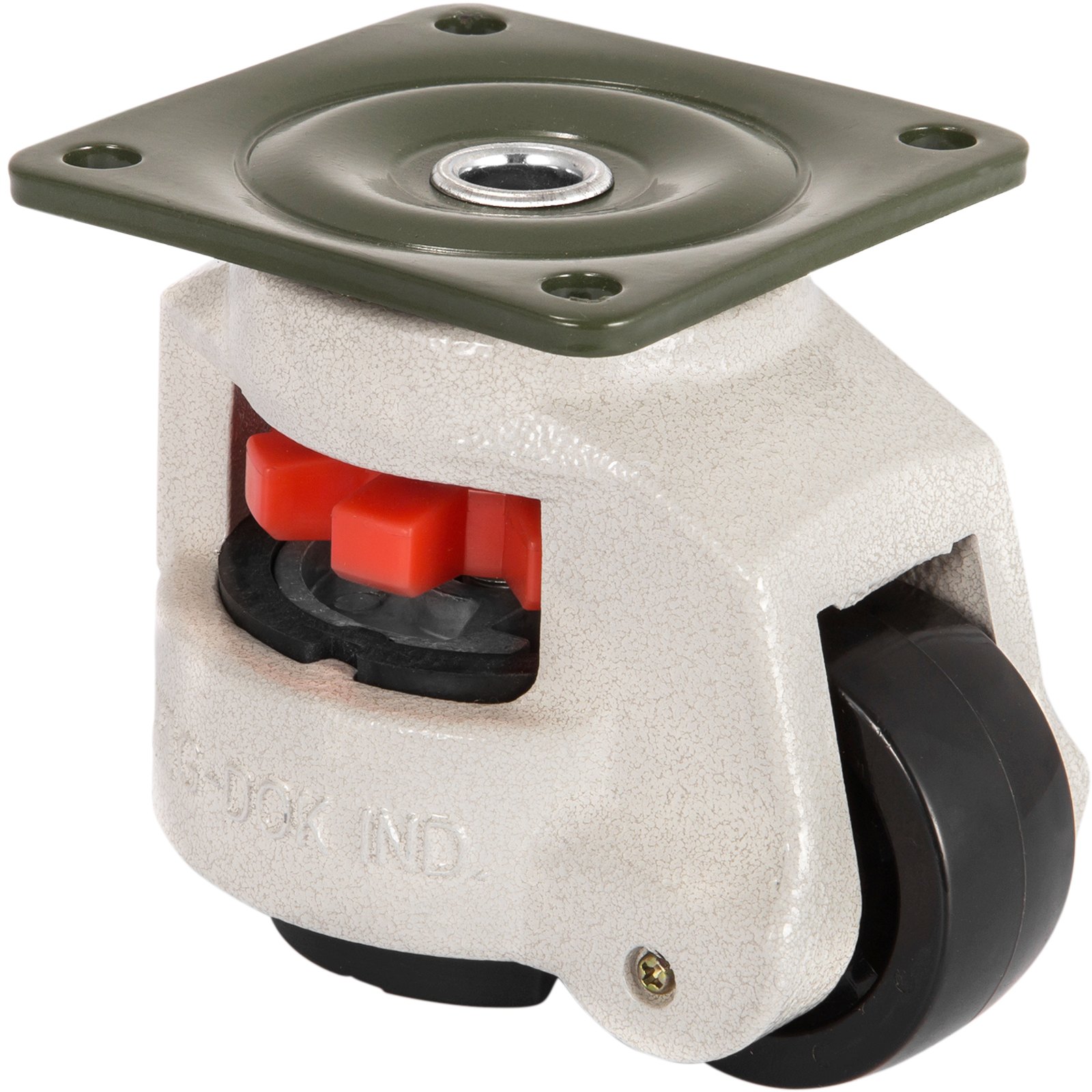 VEVOR Heavy Duty Leveling Casters, Leveling Casters Stem, Set of 4, 2" Retractable Leveling Casters for Workbench, 2200lbs Max Loading Capacity, 360-degree Swivel Casters for Industry Equipment