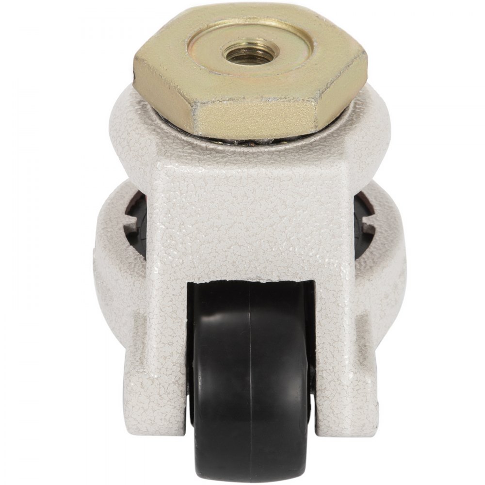 VEVOR Heavy Duty Leveling Caster Set, 4 – Pack 2.5" Self Leveling Casters, 4400LBS Max Loading Capacity, 1.2" x 1.38" Machine Casters Stem, for Moving Industry Equipment, Workbench, Shelves