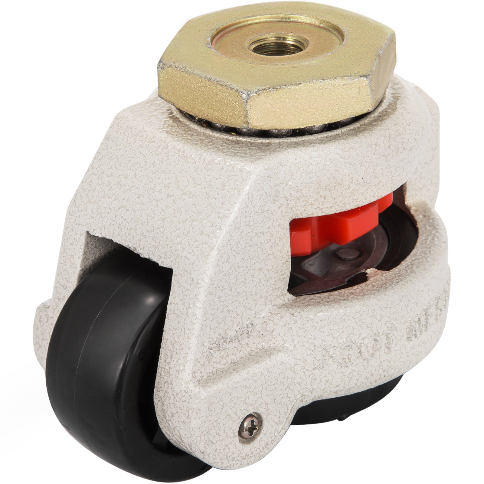 VEVOR 4 Pack Leveling Caster GD-80S Stem Mounted Footmaster Leveling Caster 1102lbs per Leveling Caster Wheels Nylon Wheel and NBR Pad (GD-80S)