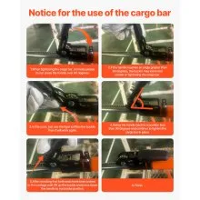 VEVOR Cargo Bar, Ratcheting Cargo Bar Adjustable from 40" to 73", Heavy-duty Steel Cargos Stabilizer with Non-Slip Foot Pads, Telescoping Load Lock Bars Stop Sliding for SUVs, Sedans