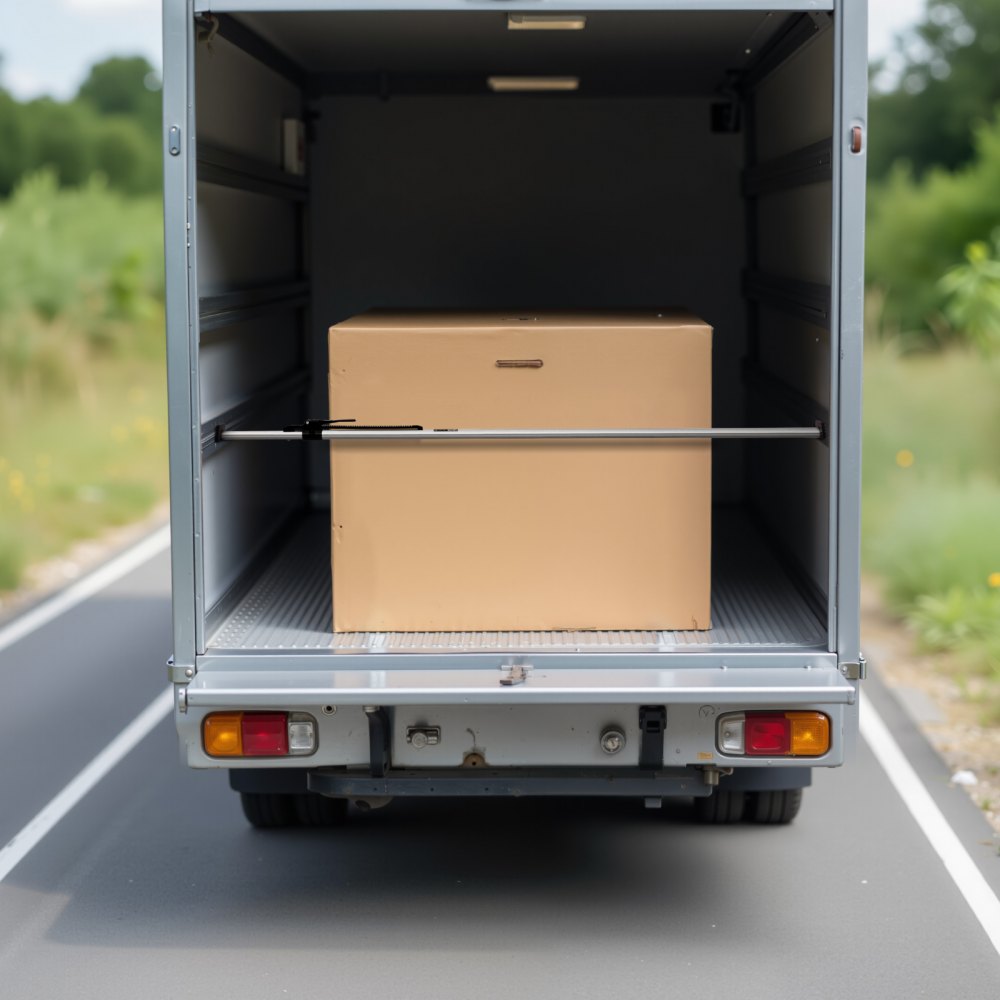 VEVOR rakományrúd, racsnis rakományrúd, 2261 mm-től 2642 mm-ig állítható, strapabíró acél rakománystabilizátor csúszásgátló lábtartóval, teherautó platójának rakodóreteszelő rudai dobozos teherautókhoz, félpótkocsikhoz, pótkocsikhoz (2 db)