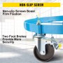 VEVOR Drum Dolly, 55 Gallon Drum Cart Dolly, Oil Drum Dolly with 2000 Lbs Capacity, Grease Drum Dolly with 8 Cast Iron Swivel Casters, Non Tipping for Workshops, Factories, Warehouses, Shops, Docks