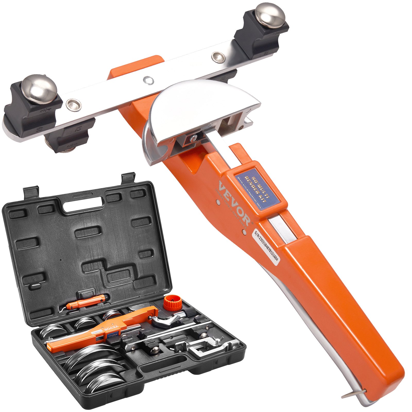 Sweiko Pipe Tube Bender, 1/4"-7/8" Ratcheting Tubing Benders, 90°Forward/Reverse Pipes Bending Tools with 7 Dies for HVAC Air Conditioning Refrigerator Repair Sweiko Pipe Tube Bender, 1/4"-7/8" Ratcheting Tubing Benders, 90°Forward/Reverse Pipes Bending Tools with 7 Dies for HVAC Air Conditioning Refrigerator Repair