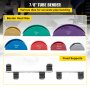 VEVOR Copper Pipe Bender, 7 Colorful Dies 1/4-7/8 inch 90 Degrees Forward and Reverse Bending, 6-22 mm for Copper & Aluminum Tubes with Reverse Bend Attachment