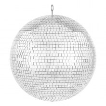 VEVOR Mirror Disco Ball 395 mm Silver Party Large Disco Ball with Hanging Ring