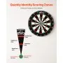 VEVOR Dart Board, High-Grade Self-Healing Sisal Fiber Dartboard with Staple-Free Bullseye, Blade Wire & Rotating Number Ring, 450mm Professional Dartboard for Home Party Game Room (Darts Not Included)