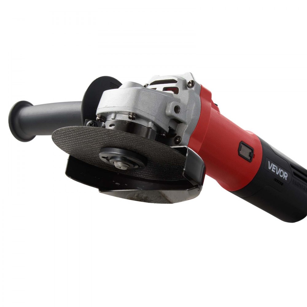 VEVOR Angle Grinder, 125mm Electric Grinder Power Tool, 1500W 7Amps 0 - 11000RPM Variable Speed Angle Grinders with 2 Cutting Wheels, 2 Grinding Wheels & 2 Flap Discs for Metal Grinding, Cutting