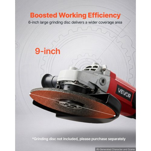 Nurklihvija 230 mm, 2000 W, 6500 p/min — pilt 5