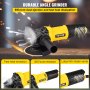 VEVOR Angle Grinder, 4-1/2 Inch Powerful Grinder Tool 11Amp Power Grinder with Paddle Switch and 360° Rotational Guard, 12000rpm Power Angle Grinders for Cutting and Grinding Metal, Stone, Wood, etc