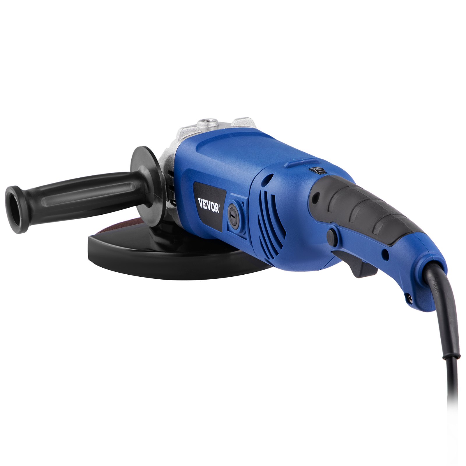 VEVOR Angle Grinder, 7 Inch Powerful Grinder Tool 13 Amp Power Grinder with Variable Speed and 360° Rotational Guard, 8000rpm Power Angle Grinders for Cutting and Grinding Metal, Stone, Wood, etc
