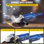 VEVOR Angle Grinder, 7 Inch Powerful Grinder Tool 15 Amp Power Grinder with Variable Speed and 360° Rotational Guard, 8000rpm Power Angle Grinders for Cutting and Grinding Metal, Stone, Wood, etc