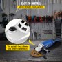 VEVOR Angle Grinder, 9 Inch Powerful Grinder Tool 15 Amp Power Grinder with Variable Speed and 360° Rotational Guard, 8000rpm Power Angle Grinders for Cutting and Grinding Metal, Stone, Wood, etc