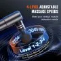 VEVOR Massage Gun Deep Tissue, Percussion Mini Muscle Massage Gun for Athletes - with 4 Speed Levels & 4 Massage Heads, 12V 2500mAh Batteries, Handheld Massage Gun for Pain Relief, Muscle Relaxation